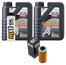 Inspectiepakket 2L 10W-40 + Oliefilter voor Husqvarna SMR 449 ccm Bj. 2011 - 2012