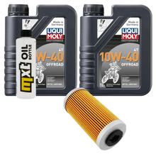 Inspectiepakket 2L 10W-40 + Oliefilter voor Husqvarna SMR 449 ccm Bj. 2011 - 2012