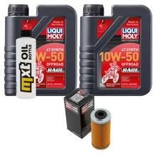 Inspectiepakket 2L 10W-50 + oliefilter voor Husqvarna TE 510 511 ccm Bj. 2013