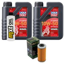 Paquete de inspección 2L 10W-50+filtro de aceite para Husqvarna TE 510 511 ccm Año 2013
