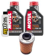 Paquete de inspección 2L 10W-50 + filtro de aceite + 2x bujía para Husqvarna Supermoto, KTM SMC R ABS 690 / 701 ccm Año 2021 - 2022
