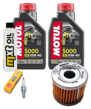 Inspection package 2L 10W-40 + oil filter + 1x spark plug for Hyosung GT R Pro Comet 125 ccm Year 2006