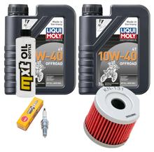 Paquete de inspección 2L 10W-40 + filtro de aceite + 1x bujía para Hyosung GT R Pro Comet 125 ccm Año 2006