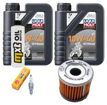 Paquete de inspección 2L 10W-40 + filtro de aceite + 1x bujía para Hyosung GT R Pro Comet 125 ccm Año 2006