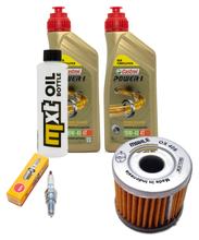 Paquete de inspección 2L 10W-40 + filtro de aceite + 1x bujía para Hyosung GT R Pro Comet 125 ccm Año 2006