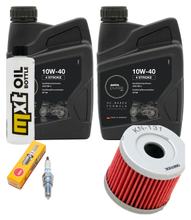 Paquete de inspección 2L 10W-40 + filtro de aceite + 1x bujía para Hyosung GT R Pro Comet 125 ccm Año 2006