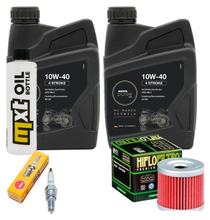 Inspection package 2L 10W-40 + oil filter + 1x spark plug for Hyosung GT R Pro Comet 125 ccm Year 2006
