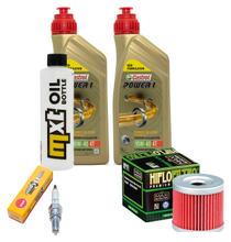 Paquete de inspección 2L 10W-40 + filtro de aceite + 1x bujía para Hyosung GT R Pro Comet 125 ccm Año 2006