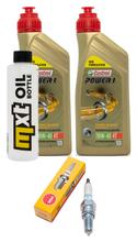Paquete de inspección 2L 10W-40 + filtro de aceite + 1x bujía para Hyosung GT R Pro Comet 125 ccm Año 2006