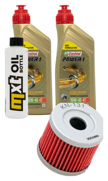 Inspektionspaket 2L 10W-40 + Ölfilter für Hyosung GV Aguila Classic 125 / 250 ccm Bj. 2000 - 2008
