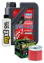 1L 5W-40 inspection package+ oil filter for Hyosung XRX D Enduro RX 125 ccm Year 2007 - 2011