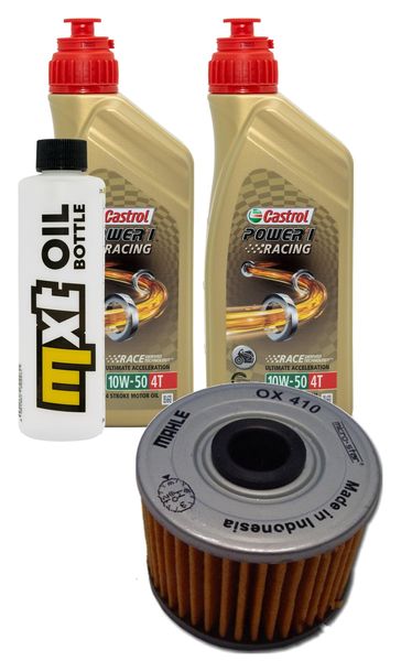 Inspektionspaket 2L 10W-50 + Ölfilter für Kawasaki KLX A R 230 / 450 ccm Bj. 2020 - 2021