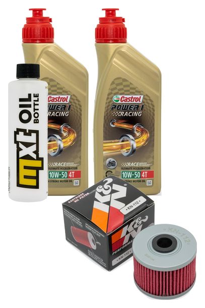 Inspektionspaket 2L 10W-50 + Ölfilter für Kawasaki KLX A R 230 / 450 ccm Bj. 2020 - 2021