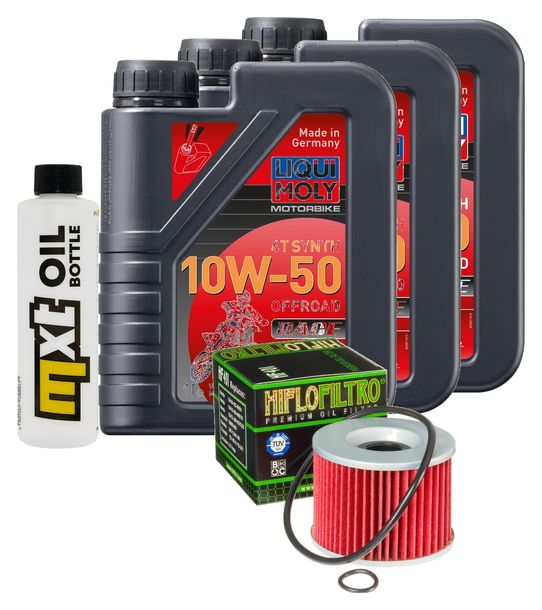 Pacchetto di ispezione 3L 10W-50+filtro olio per Kawasaki EL B Eliminator 250 ccm Anno 1996