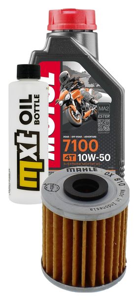 Inspektionspaket 1L 10W-50 + Ölfilter für Kawasaki KX F 250 / 450 ccm Bj. 2021