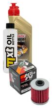 Inspectiepakket 1L 10W-50 + Oliefilter voor Kawasaki KX F 250 / 450 ccm Bouwjaar 2021