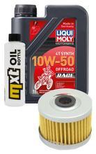 Inspektionspaket 1L 10W-50 + Ölfilter für Kawasaki KX F 250 / 450 ccm Bj. 2021