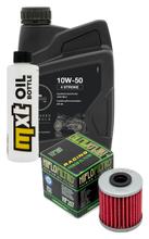 Inspektionspaket 1L 10W-50 + Ölfilter für Kawasaki KX F 250 / 450 ccm Bj. 2021