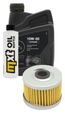 Inspektionspaket 1L 10W-50 + Ölfilter für Kawasaki KX F 250 / 450 ccm Bj. 2021