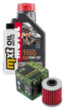 Inspectiepakket 1L 10W-50 + Oliefilter voor Kawasaki KX F 250 / 450 ccm Bouwjaar 2021