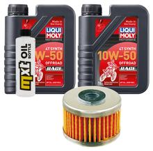 2L 10W-50 Inspection Package+oil filter for Kawasaki KLX 300 ccm Year 1997 - 2003