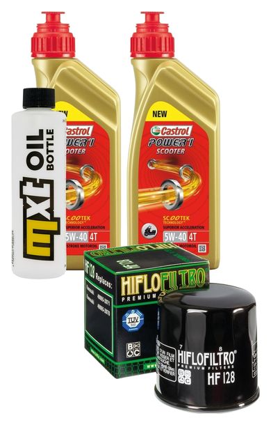 Inspektionspaket 2L 5W-40 + Ölfilter für Kawasaki KAF A Mule 610 4WD B 600 2WD 400 ccm Bj. 2008 - 2016