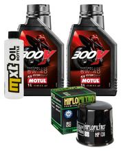 Paquete de inspección 2L 5W-40 + filtro de aceite para Kawasaki KAF A Mule 610 4WD B 600 2WD 400 ccm Año 2008 - 2016