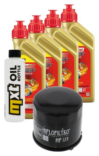 Inspektionspaket 4L 5W-40 + Ölfilter für Kawasaki KAF Mule 4010 Diesel 950 ccm Bj. 2009 - 2014