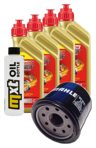 Inspektionspaket 4L 5W-40 + Ölfilter für Kawasaki KAF Mule 4010 Diesel 950 ccm Bj. 2009 - 2014