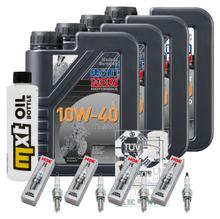 Inspectiepakket 4L 10W-40 + oliefilter + 4x bougie voor Kawasaki Z 900 ccm Bauwjaar 2020 - 2022