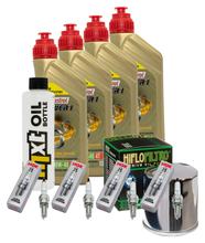 Inspektionspaket 4L 10W-40 + Ölfilter + 4x Zündkerze für Kawasaki Z 900 ccm Bj. 2020 - 2022