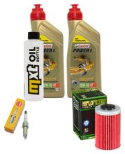 Inspectiepakket 2L 10W-40 + Oliefilter + 1x Bougie voor KTM Duke 125 ccm Bj. 2021