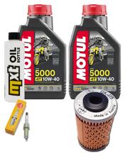Inspection package 2L 10W-40 + oil filter + 1x spark plug for KTM Duke 125 ccm Year 2021