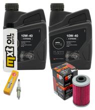 Pacchetto di ispezione 2L 10W-40 + filtro olio + 1x candela per KTM Duke 125 ccm Anno 2021