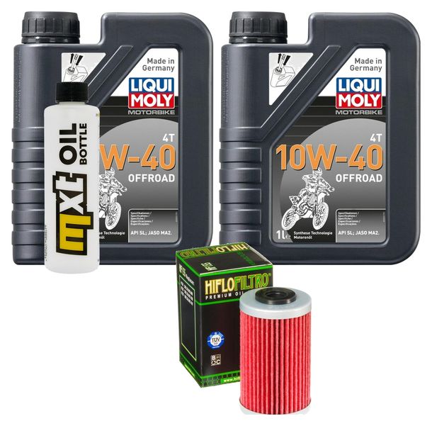 Pacchetto di ispezione 2L 10W-40+filtro olio per KTM RC 125 ccm Anno 2021 - 2022