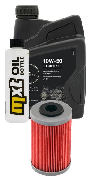 Inspektionspaket 1L 10W-50 + Ölfilter für KTM XC Desert Racing 525 ccm Bj. 2006 - 2007