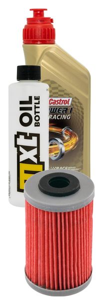 Inspektionspaket 1L 10W-50 + Ölfilter für KTM XC Desert Racing 525 ccm Bj. 2006 - 2007