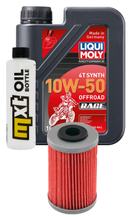 Pacchetto di ispezione 1L 10W-50+filtro olio per KTM XC Desert Racing 525 ccm Anno 2006 - 2007