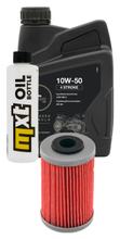 Inspectiepakket 1L 10W-50 + Oliefilter voor KTM XC Desert Racing 525 cc bouwjaar 2006 - 2007