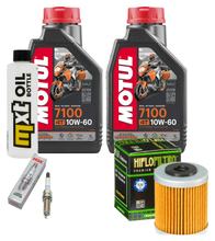 Inspektionspaket 2L 10W-60 + Ölfilter + 1x Zündkerze für KTM SMC R ABS 690 ccm Bj. 2008 - 2010