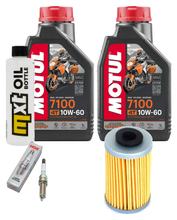 Paquete de inspección 2L 10W-60 + filtro de aceite + 1x bujía para KTM SMC R ABS 690 ccm Año 2008 - 2010