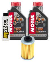 Pacchetto di ispezione 2L 10W-60 + filtro olio + 1x candela per KTM SMC R ABS 690 ccm Anno 2008 - 2010