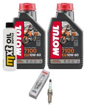 Paquete de inspección 2L 10W-60 + filtro de aceite + 1x bujía para KTM SMC R ABS 690 ccm Año 2008 - 2010