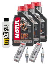 Inspection package 3L 10W-50 + oil filter + 2x spark plug for KTM Duke R 890 ccm Year 2020 - 2021