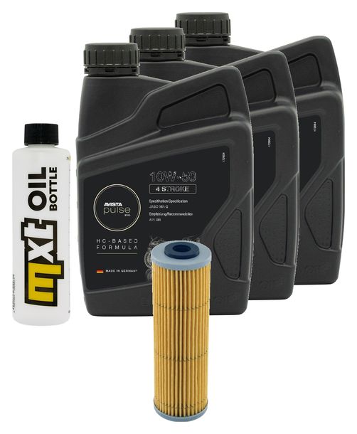 Inspektionspaket 3L 10W-50 + Ölfilter für KTM Supermoto LC8 950 ccm Bj. 2006 - 2008