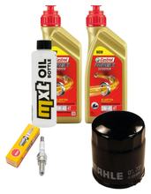 Inspection package 2L 5W-40 + oil filter + 1x spark plug for Piaggio MP3 i HPE ABS 300 ccm Year 2019 - 2020
