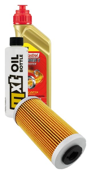 Inspektionspaket 1L 5W-40 + Ölfilter für Sherco SEF 2.5 i R Sixdays 3.0 250 / 300 ccm Bj. 2021 - 2022