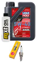 Kit d'inspection 1L 5W-40 + filtre à huile + 1x bougie pour SYM JetX i ABS 125 ccm Année 2021