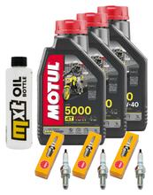 Inspectiepakket 3L 10W-40 + Oliefilter + 3x Bougie voor Triumph Trident ABS 660 ccm Bj. 2021