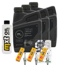 Inspectiepakket 3L 10W-40 + Oliefilter + 3x Bougie voor Triumph Trident ABS 660 ccm Bj. 2021